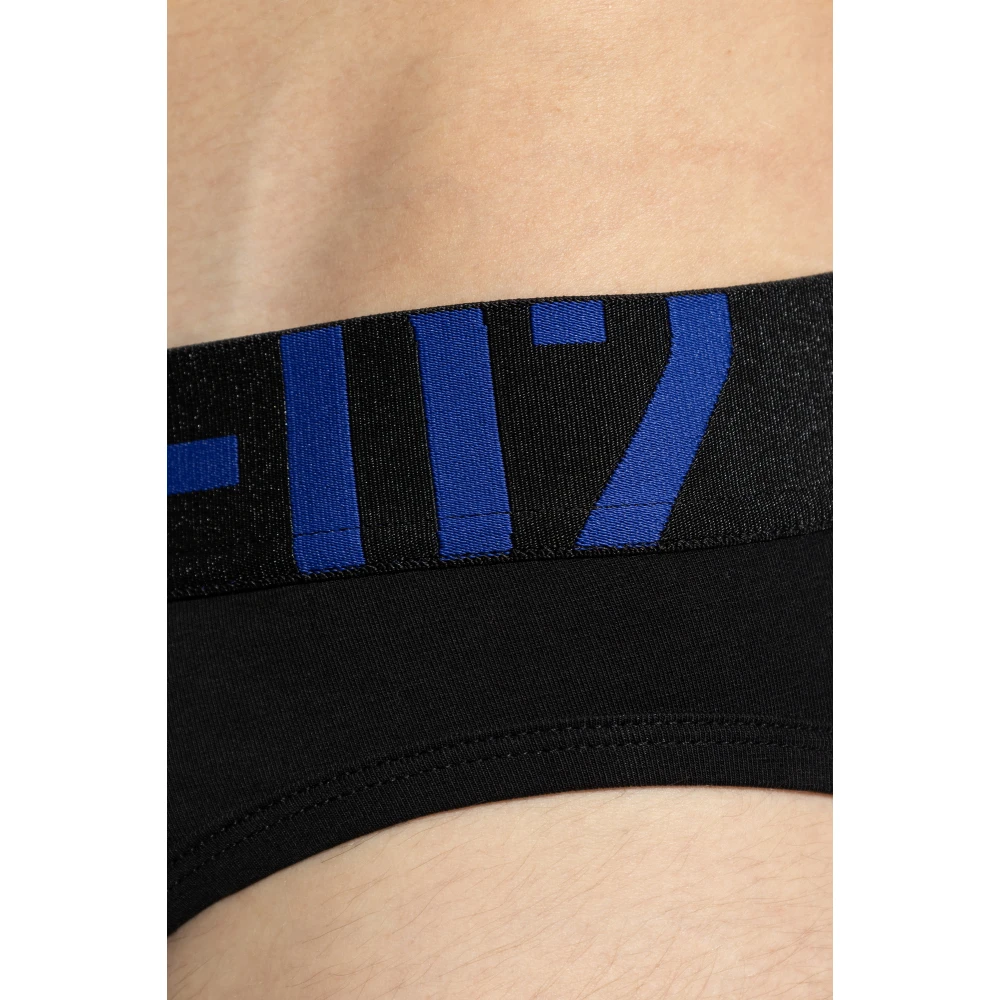 Dsquared2 Katoenen slip met logo Black Heren