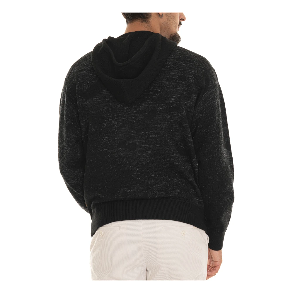 Boss Stijlvolle Gebreide Trui Black Heren