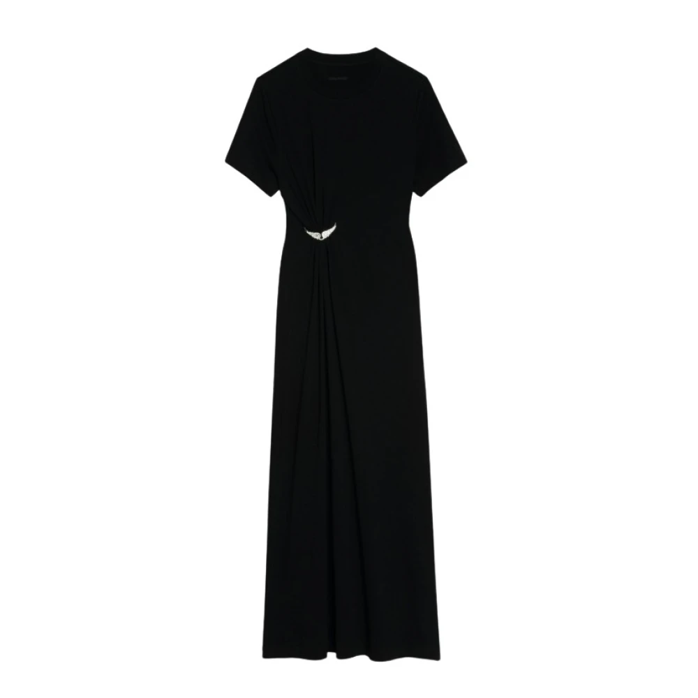 Zadig & Voltaire Women's Black Maxi Dresses, S, Raja Dress