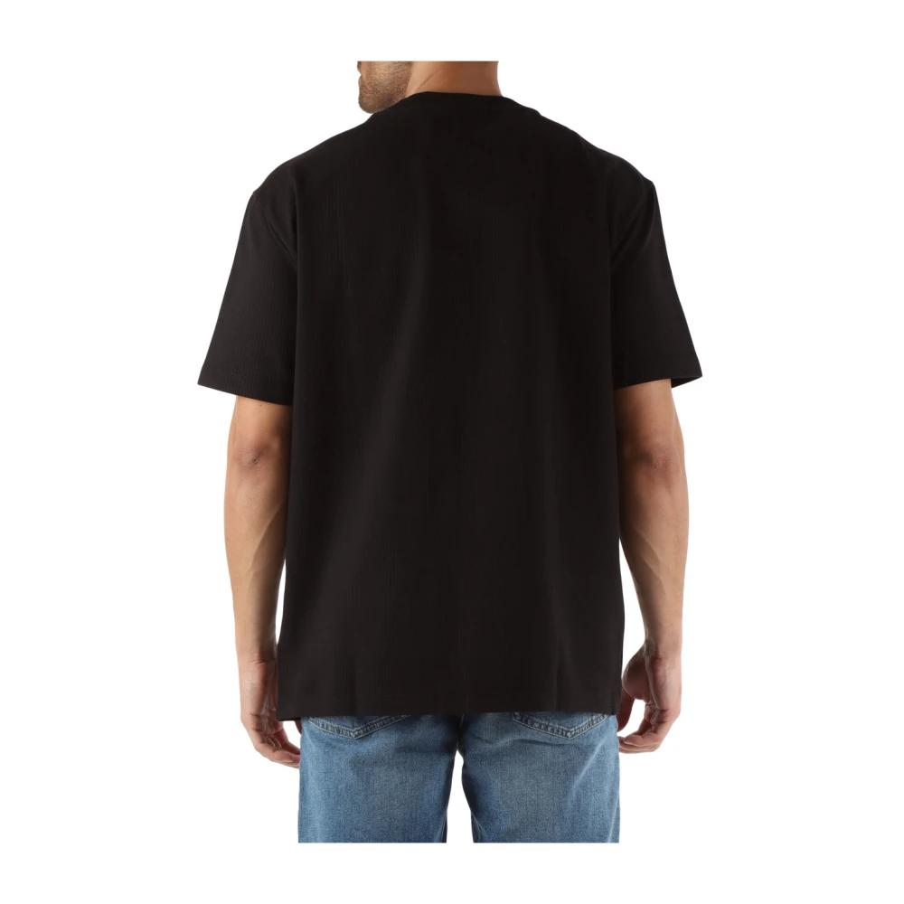 Calvin Klein Jeans Stretch Katoenen T-shirt met Voorzak Black Heren