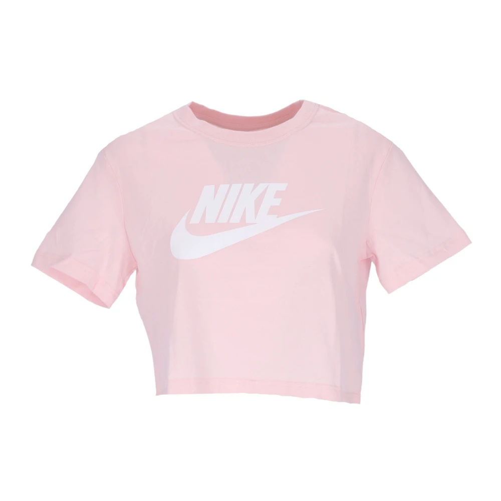 Nike Essential Crop Icon T-shirt Pink Dames