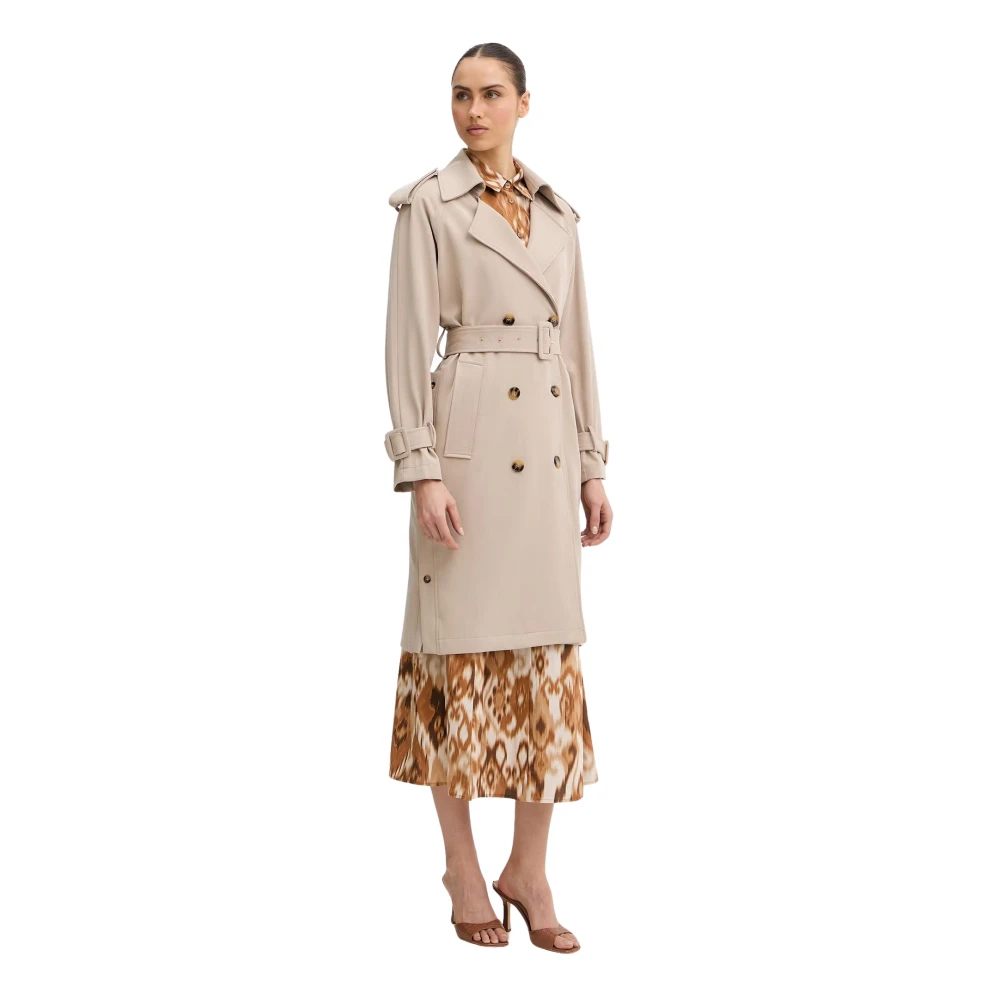 Fracomina Donna Beige - Trench Lungo - Coats - L