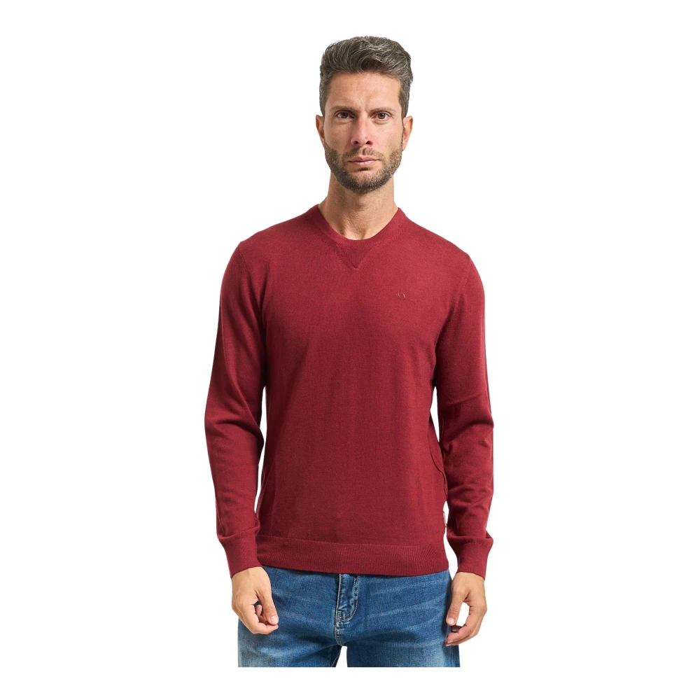 Armani Exchange Herren Rot Strickwaren, Sgröße: