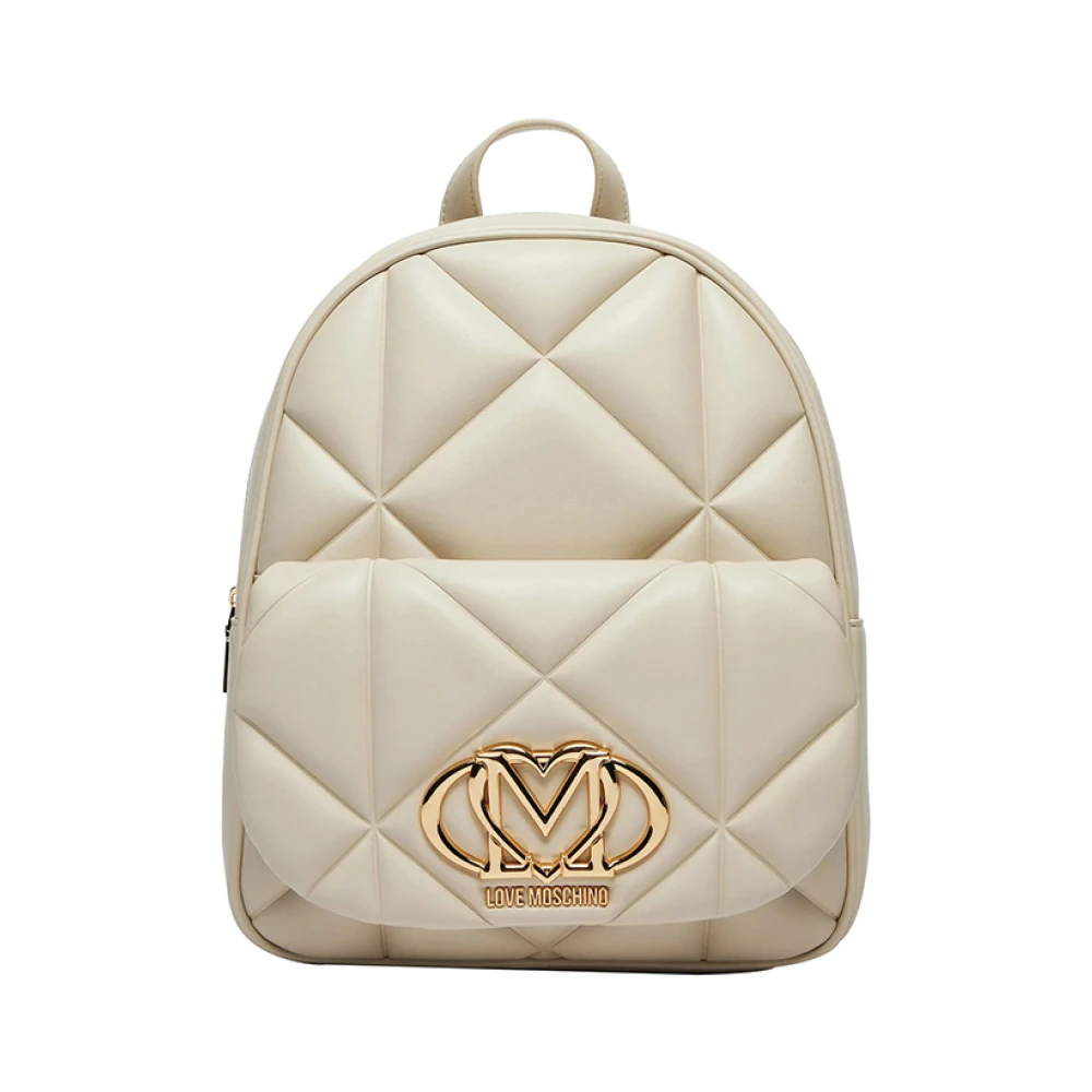Moschino Ivoor Mode Rugzak Stijlvol Accessoire Beige Dames