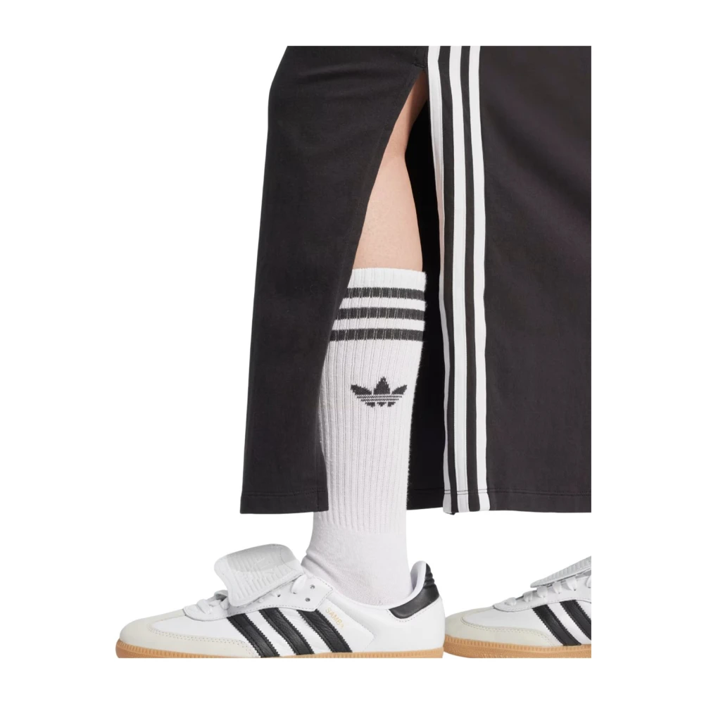 Adidas Casual Jersey Jurk met 3 Strepen Black Dames