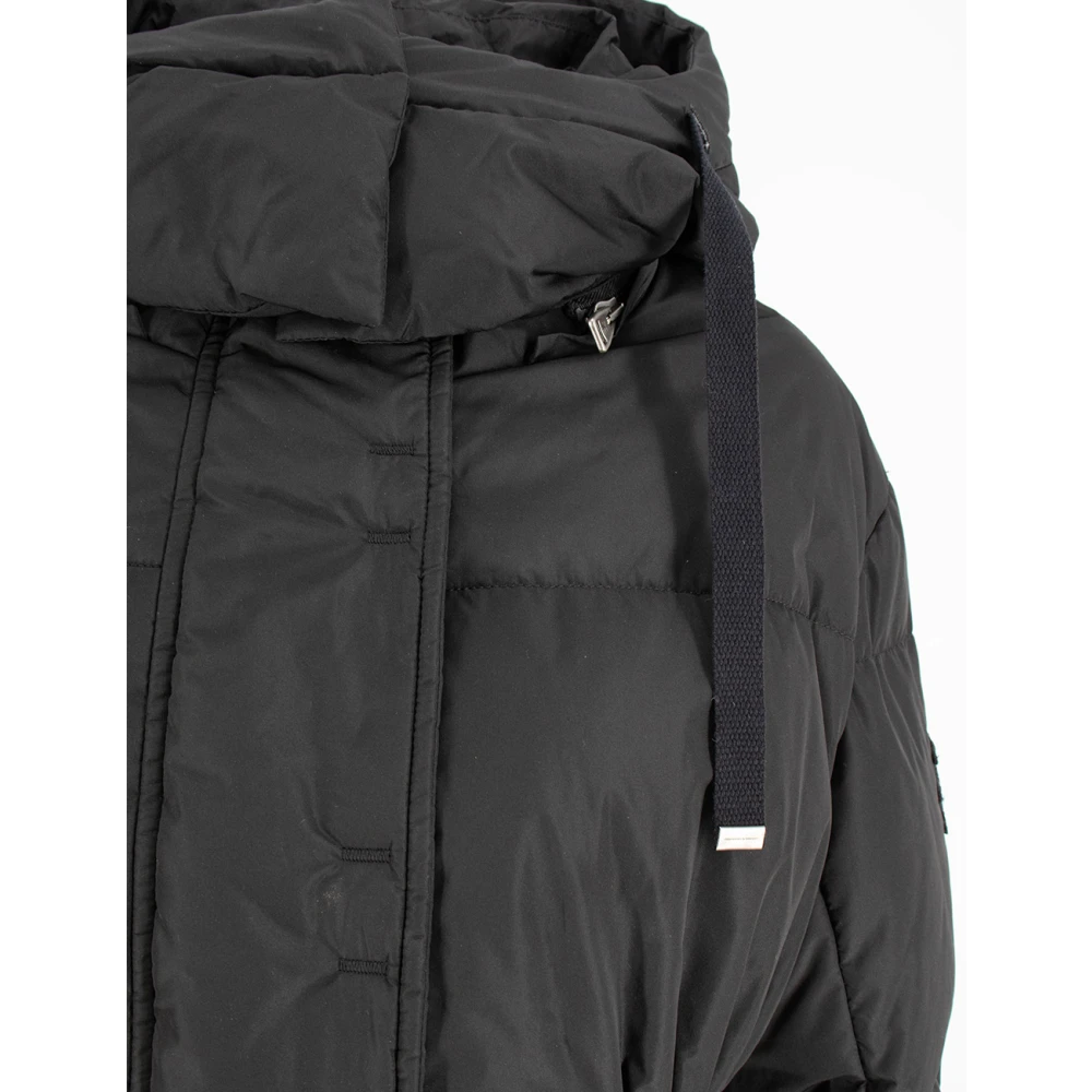 Ermanno Scervino Smock Stitch Donsjas met Uitlopende Mouwen Black Dames