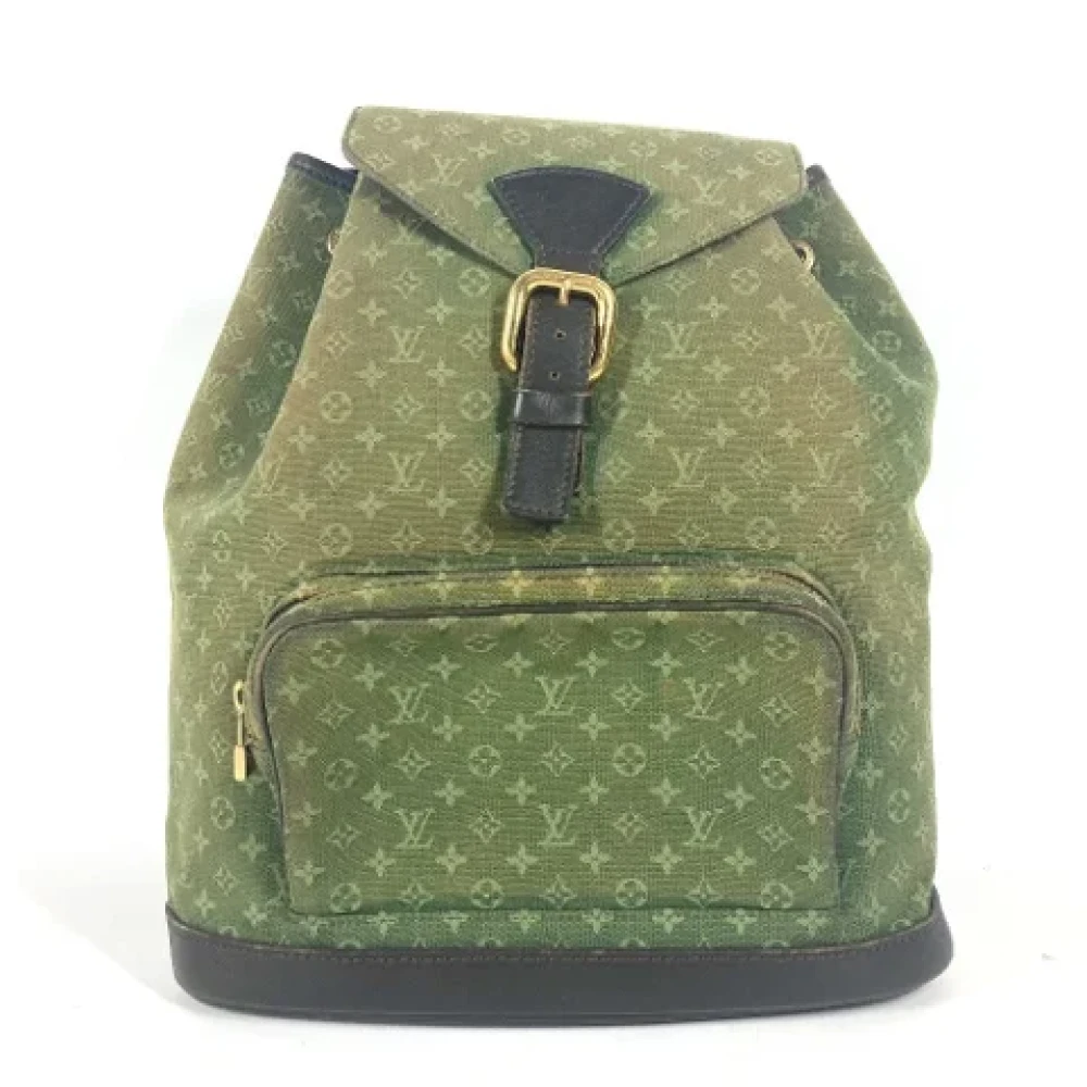 Louis Vuitton Vintage Pre-owned Canvas backpacks Green Dames