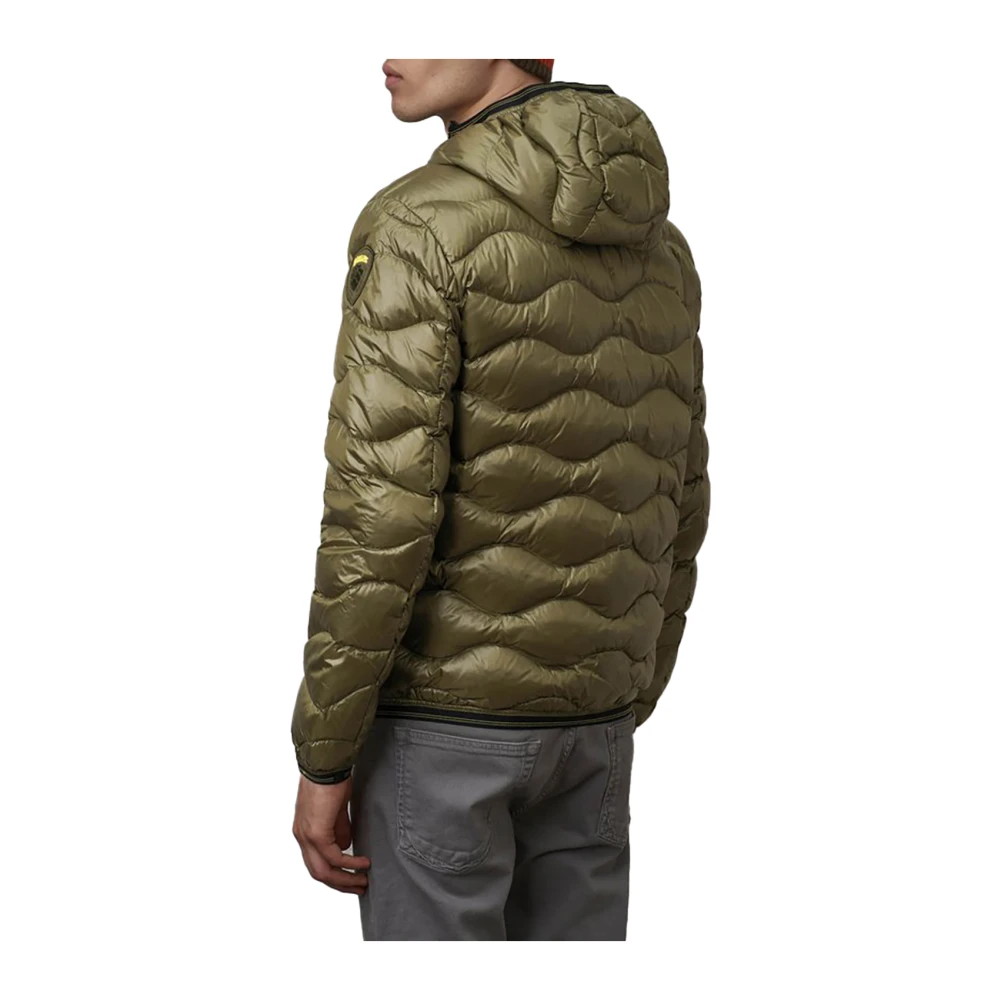 Blauer Groene Gewatteerde Hoodie Green Heren