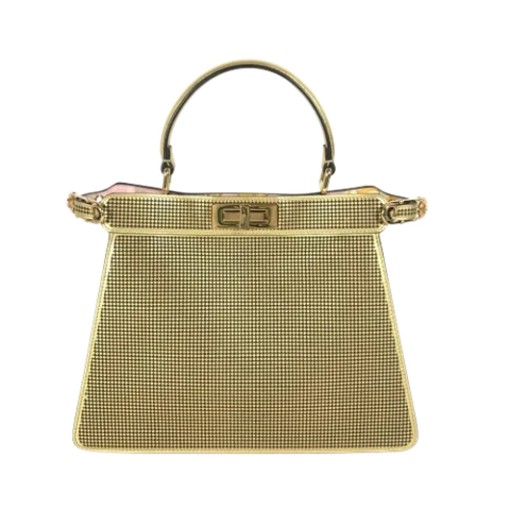 Fendi Vintage Pre-owned Leather fendi-bags Yellow Dames