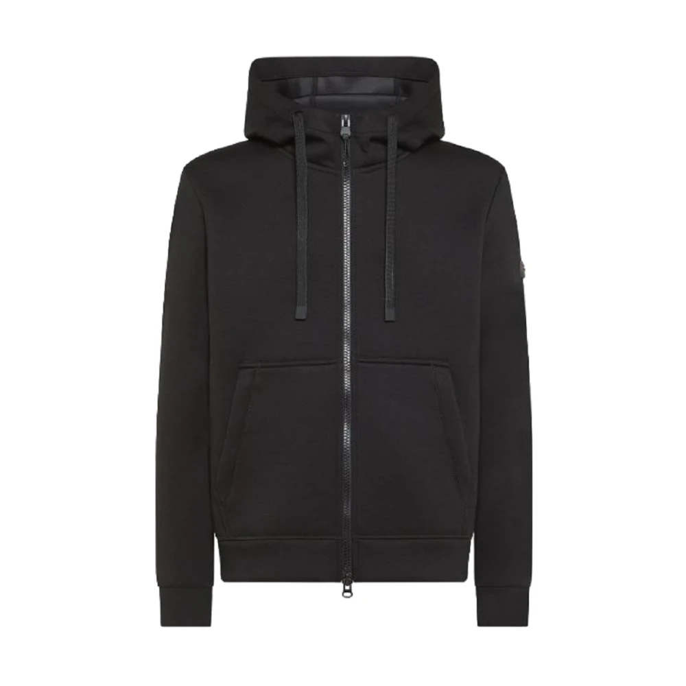 Peuterey Men's Black Zip-Throughs, Xs, Makin Scuba Sweatshirt