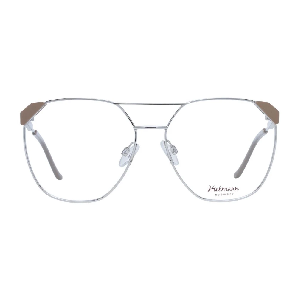 Ana Hickmann Zilveren Aviator Optische Frames met Demo Lenzen Gray Dames