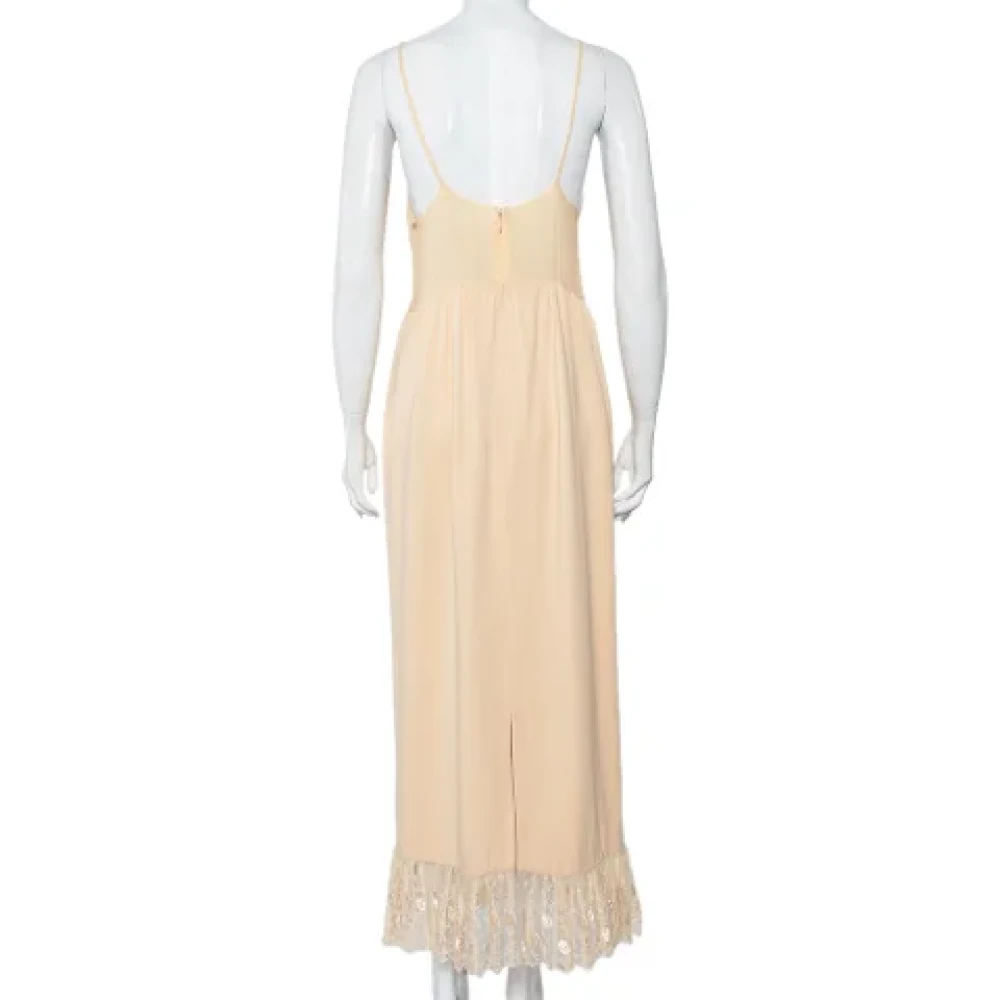 Chloé Pre-owned Lace dresses Beige Dames