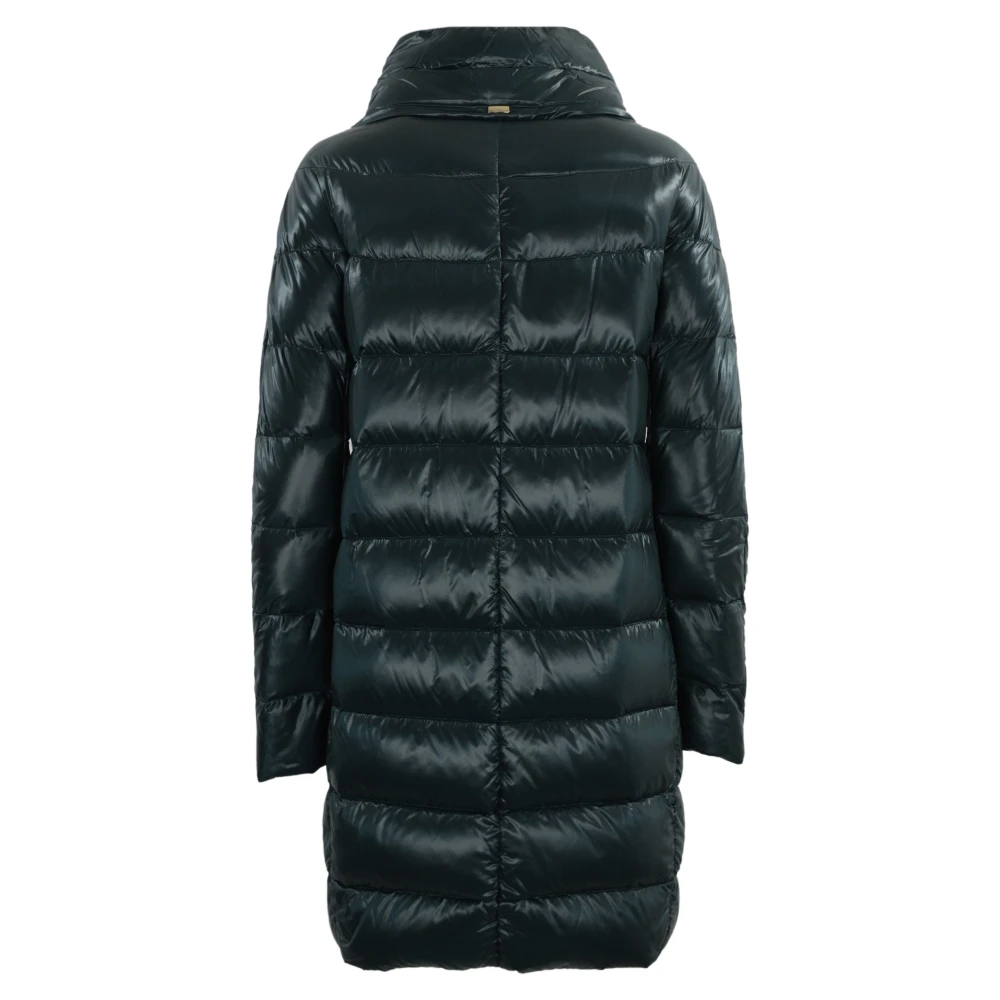 Herno Blauwe Nylon Pufferjas Blue Dames