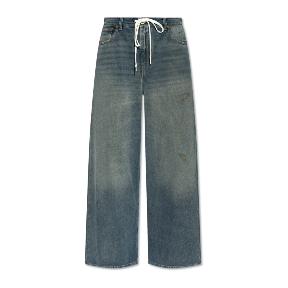 MM6 Maison Margiela Jeans met Vintage-effect Blue Dames