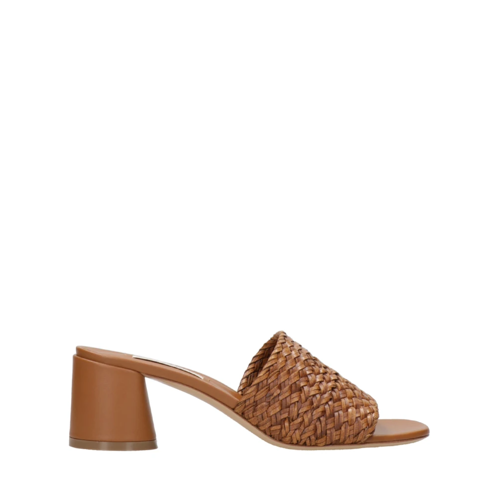 Casadei Kvinno Brun Skor Dam, 38 Eu, Läder, Suede Sandaler