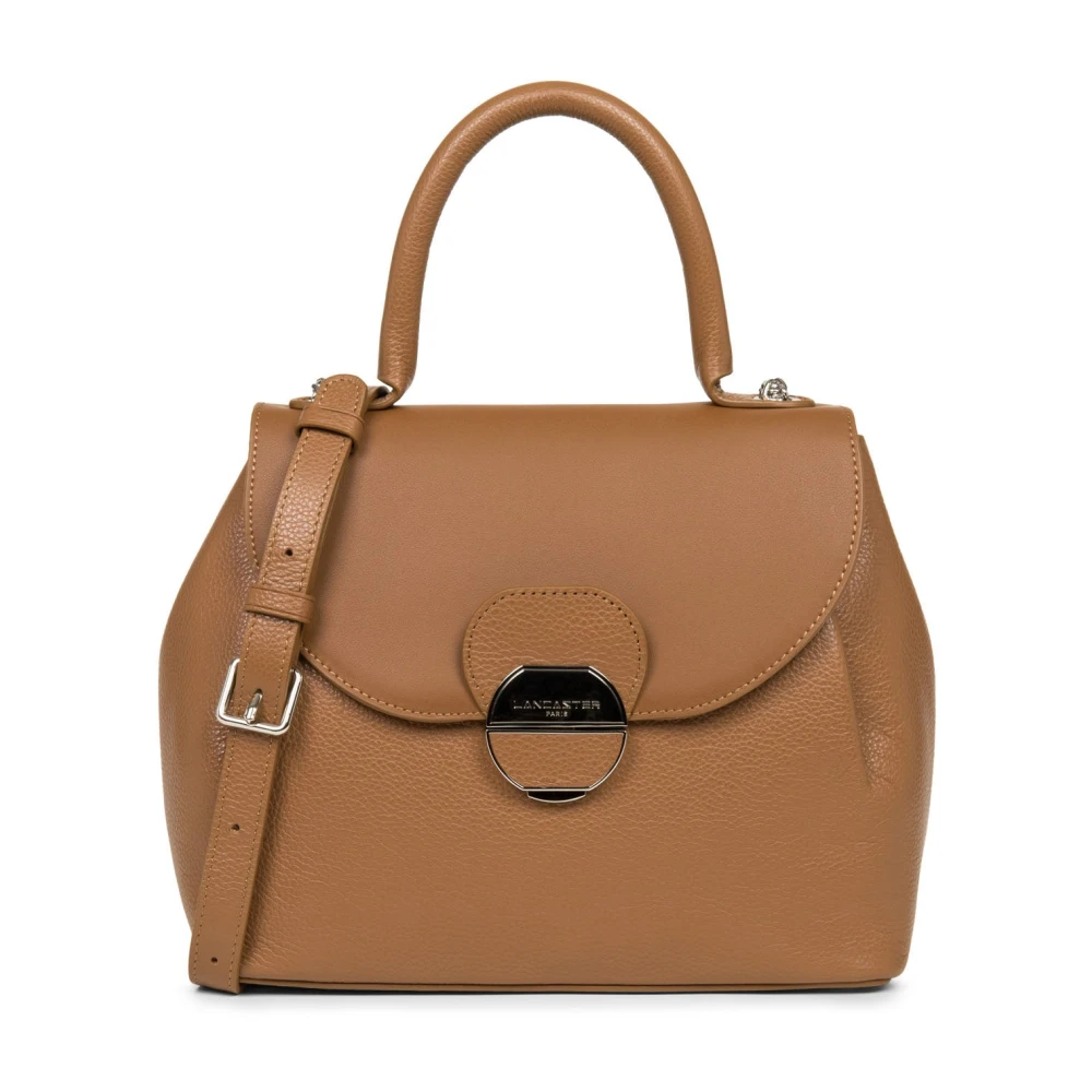 Lancaster Brown Handbags, Female, One Size, Flap Handbag With Metal Clasp