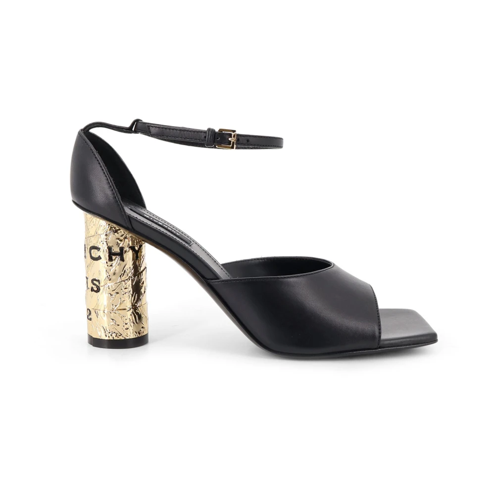 Givenchy Women's Black High Heel Sandals, 8 Uk, Tape Heel Sandals