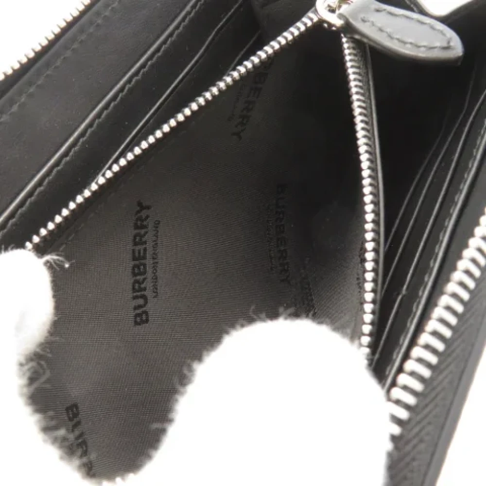 Burberry Vintage Pre-owned Leather wallets Black Dames