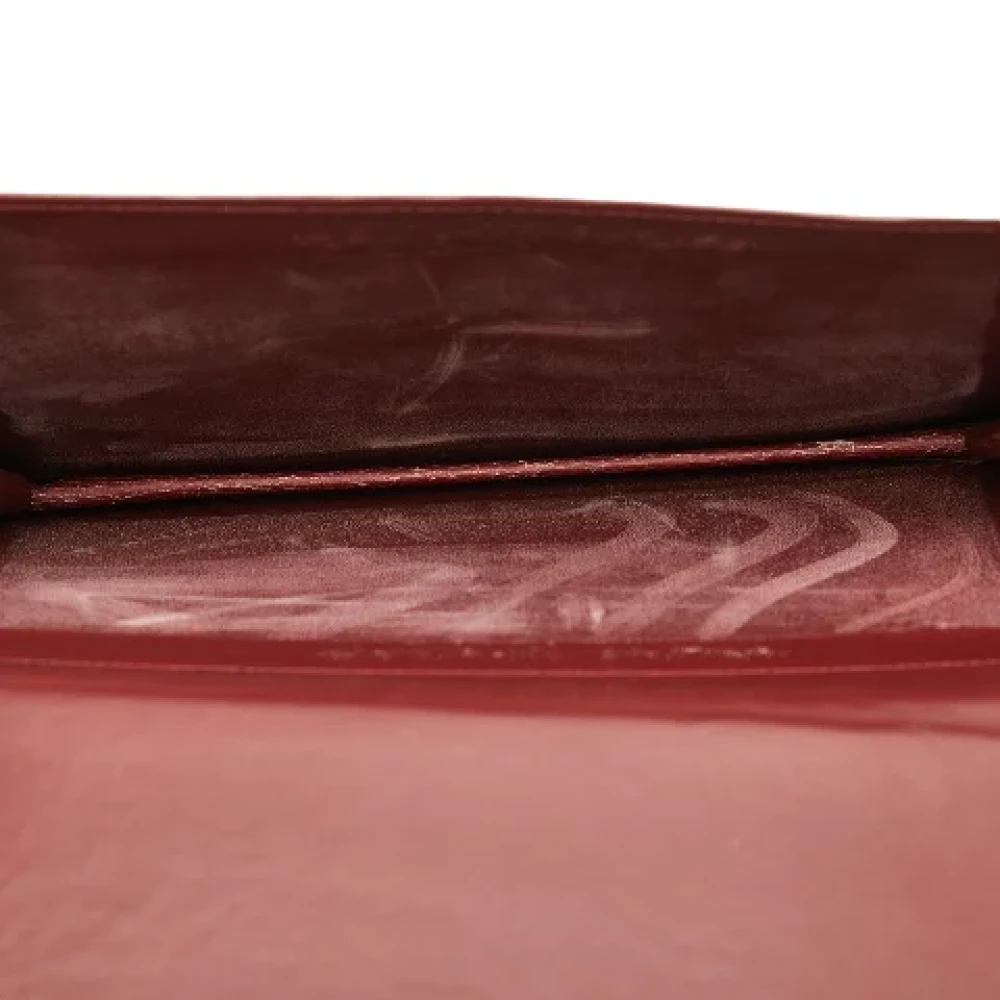 Cartier Vintage Pre-owned Leather shoulder-bags Red Dames