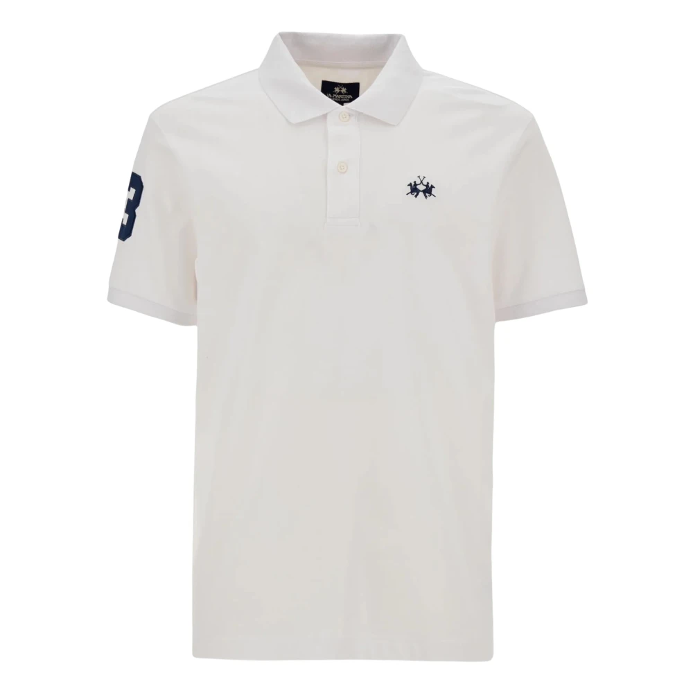La Martina Men's White Polo Shirts, M, Polo Shirts