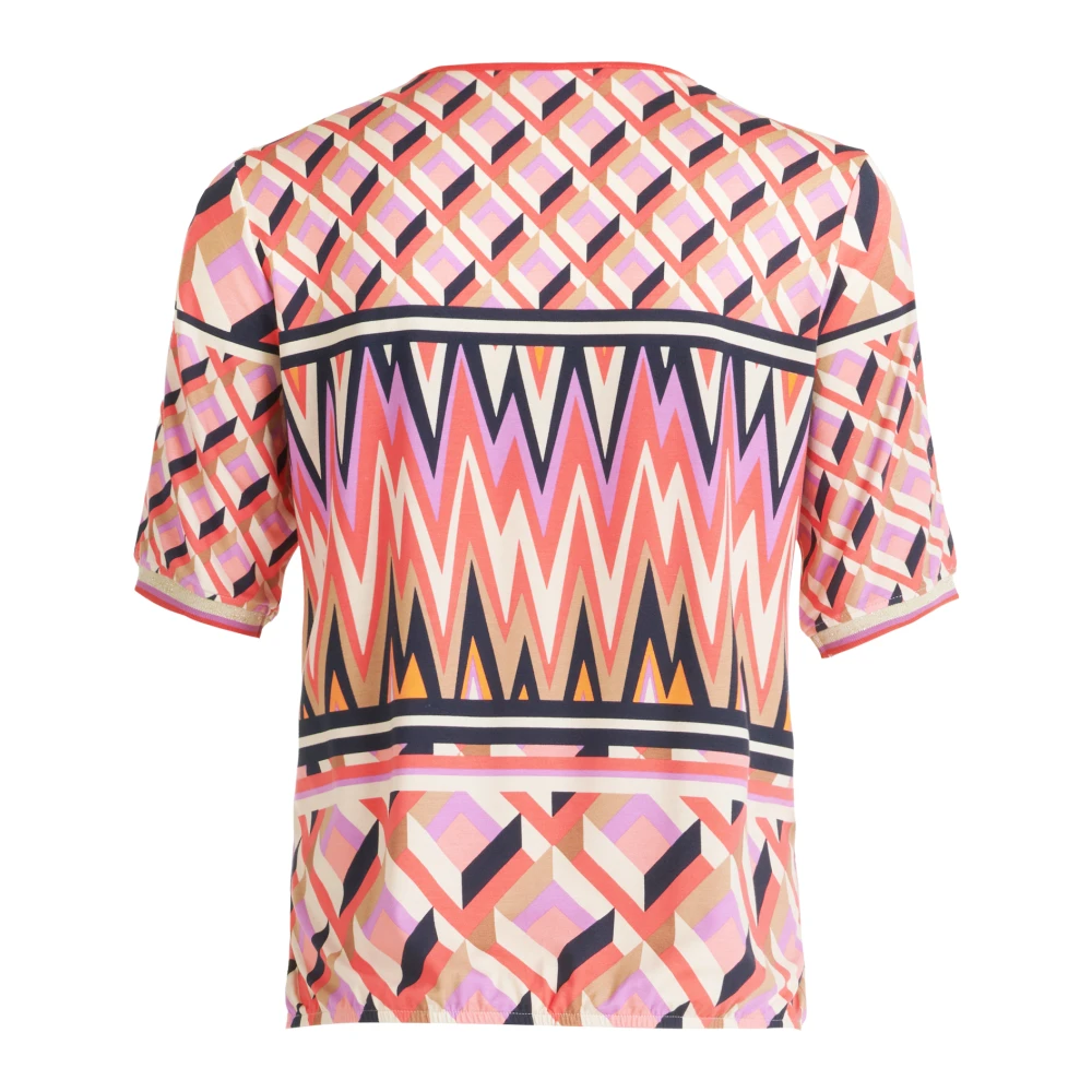 Betty Barclay Grafisch Printshirt met Glitterstenen Multicolor Dames