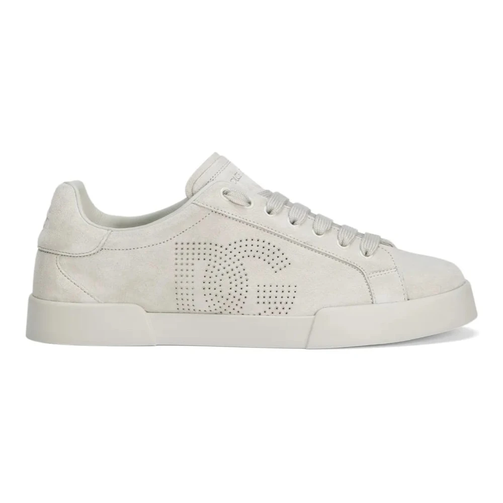 Dolce & Gabbana Aluminium Sneakers Heren Schoenen Wit