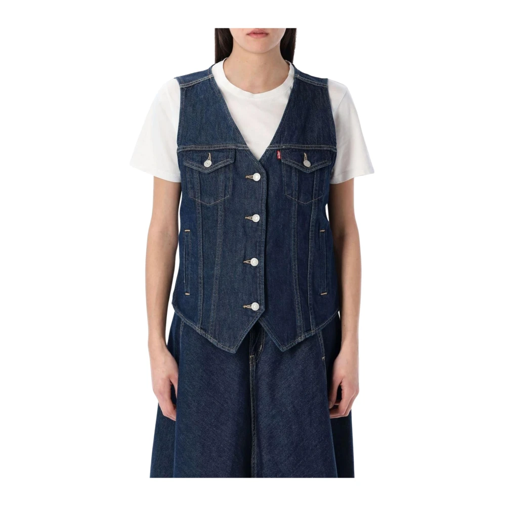 Levi's - Jackets > Vests - Blue - Levi's - Modalova