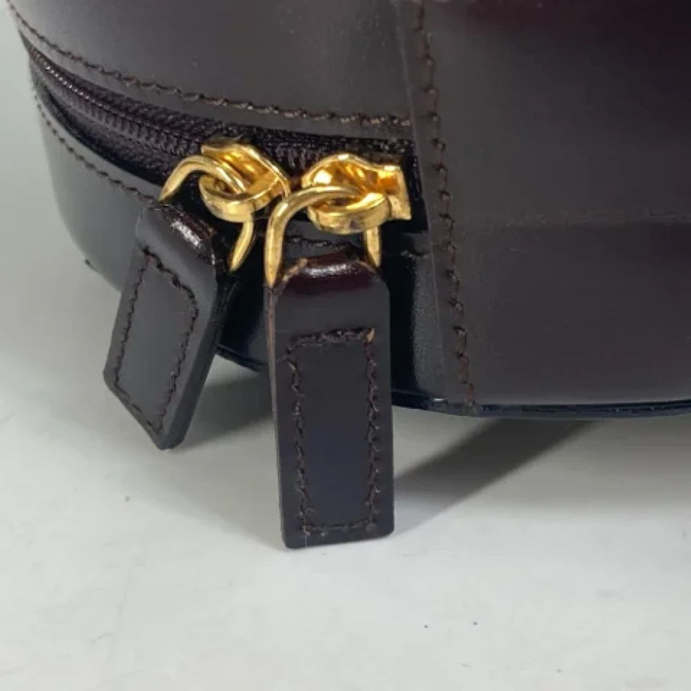 Bvlgari Vintage Pre-owned Fabric shoulder-bags Brown Dames