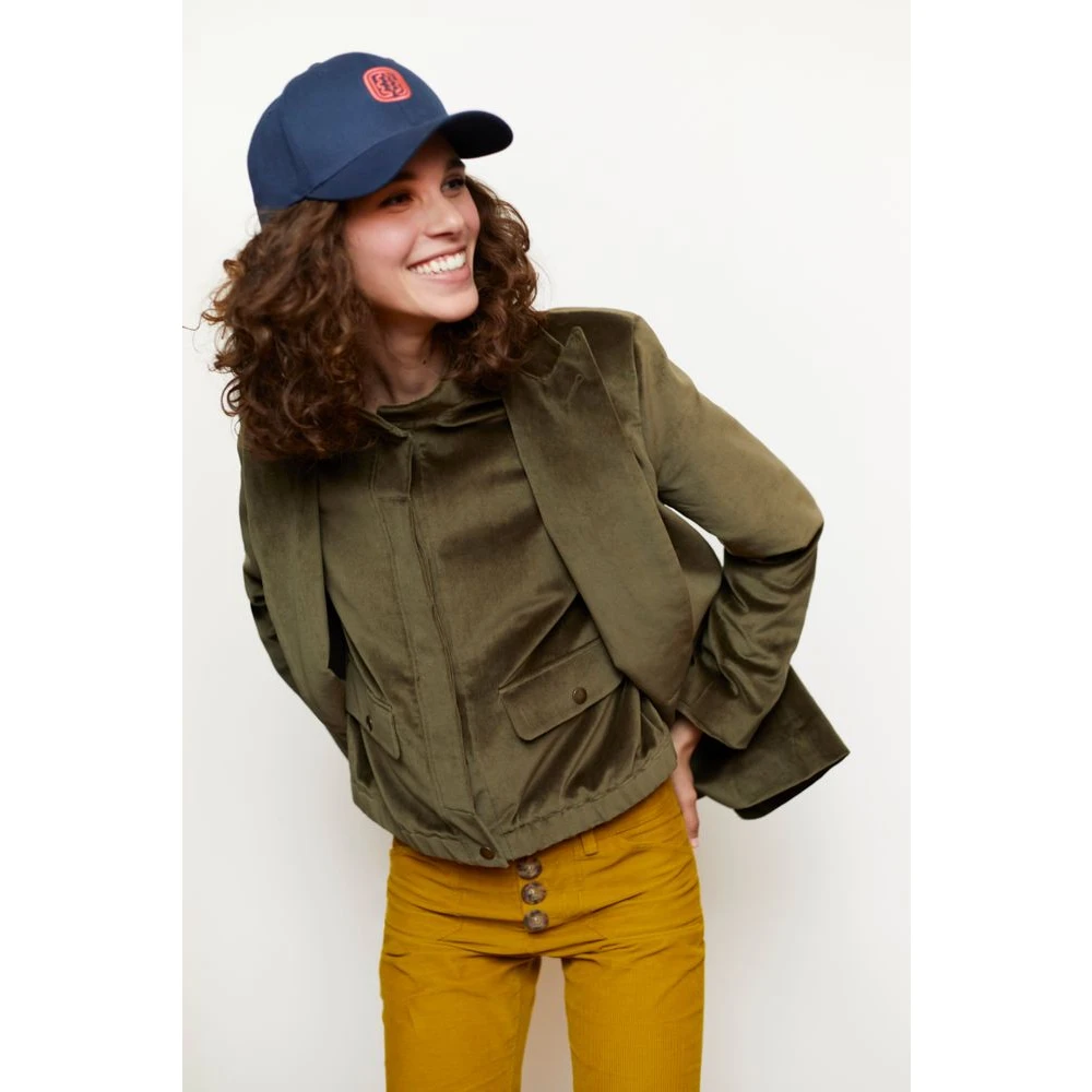 Ines De La Fressange Paris Sydney navy katoenen pet Blue Dames