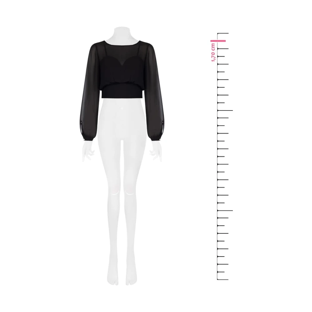 RINASCIMENTO Top Herfst Winter Collectie Black Dames