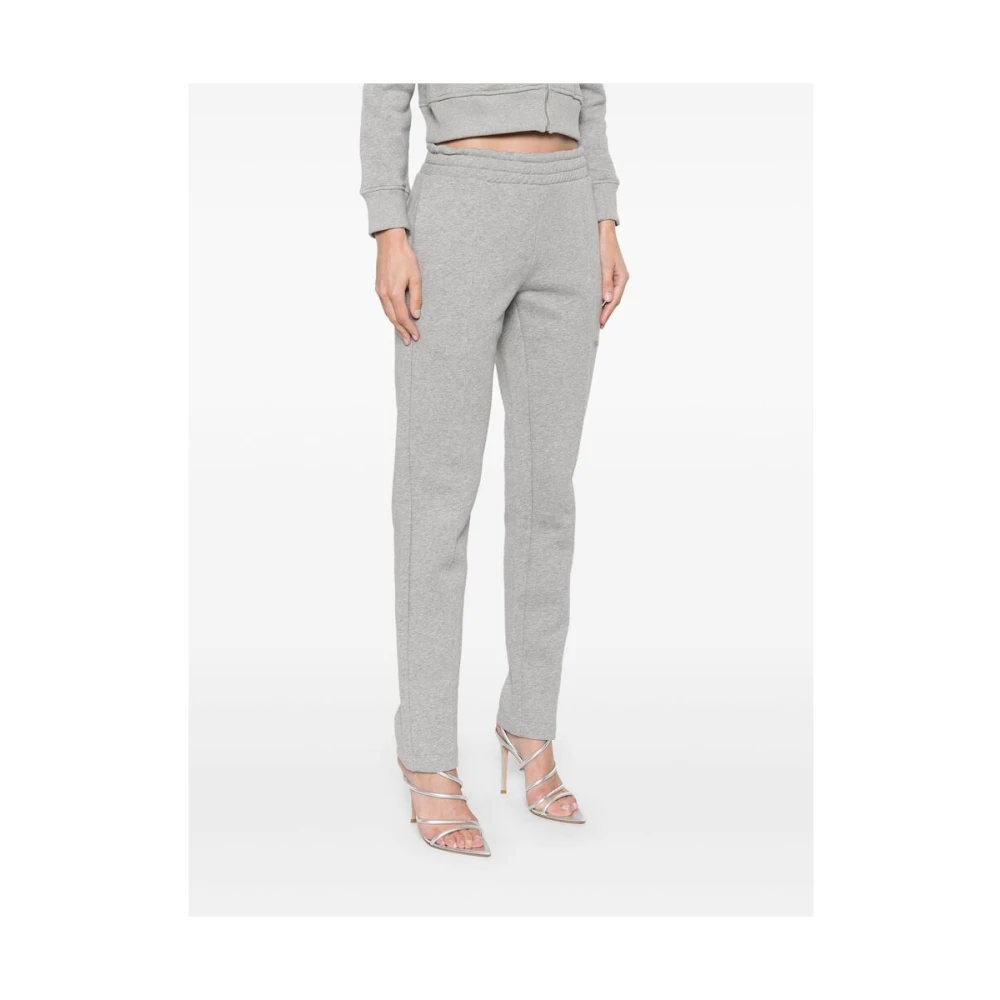 The Attico Heather Grey Elastische Taillebroek Gray Dames