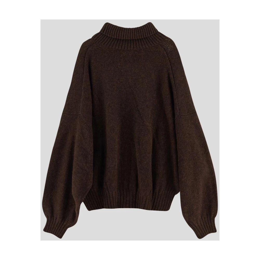 Khaite Luxe Cashmere Gebreid Brown Dames