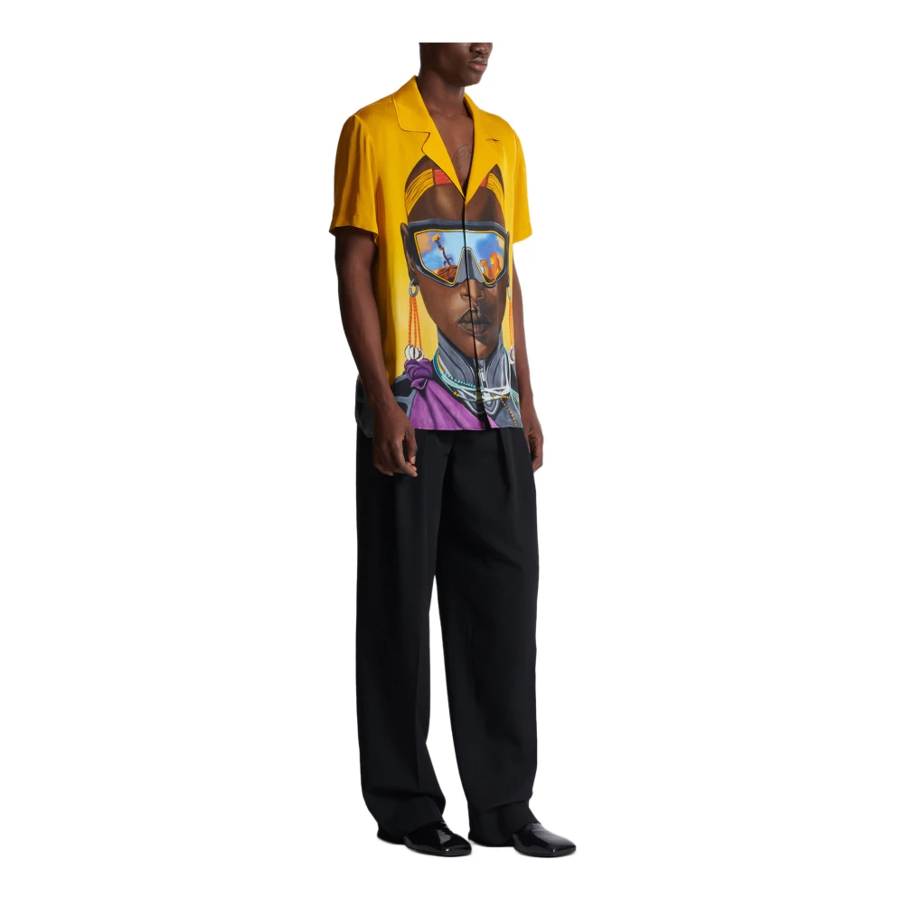 Balmain Disney x : The Lion King Satijnen pyjama met print Nika Mtwana Multicolor Heren