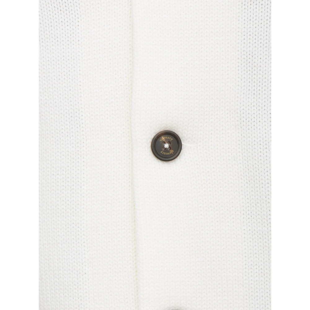Eleventy Witte Cardigan Sweater White Heren