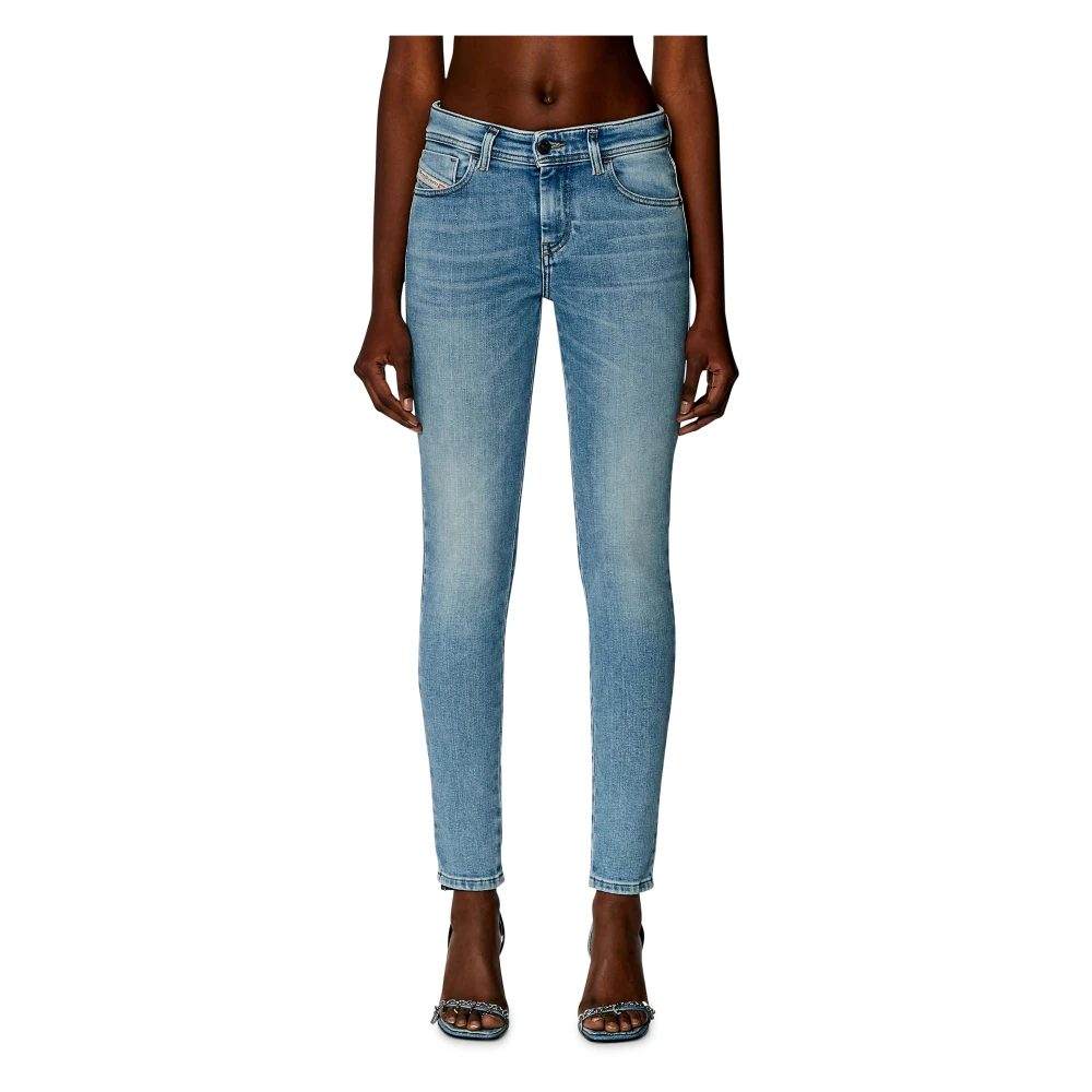 Diesel Super Skinny Jeans Tijdloze Silhouet Blue Dames