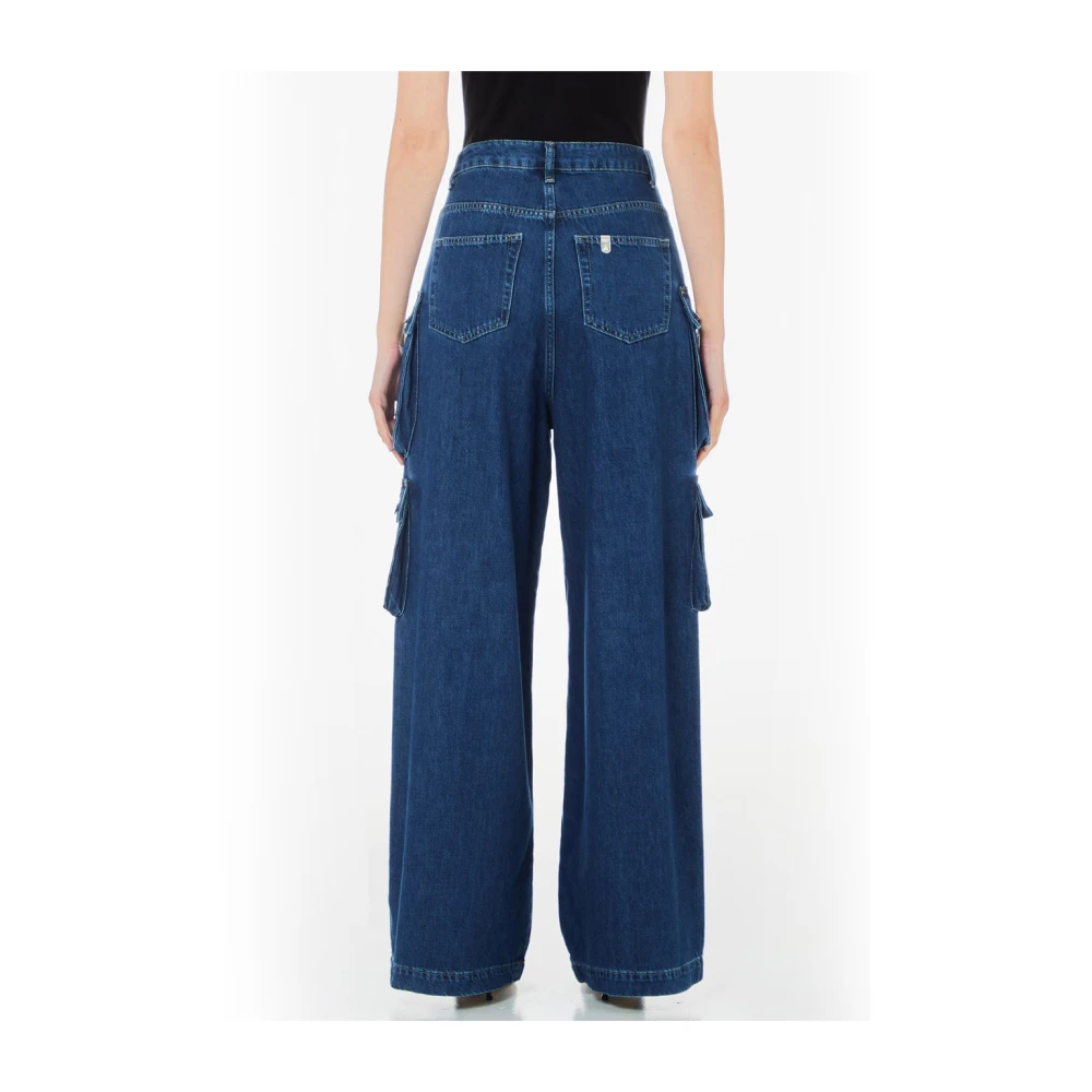 Liu Jo Cargo Combat Broek voor Vrouwen Blue Dames
