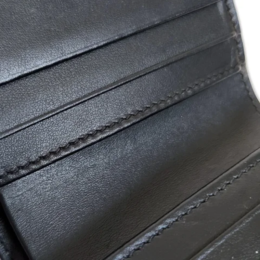 Burberry Vintage Pre-owned Leather wallets Black Dames