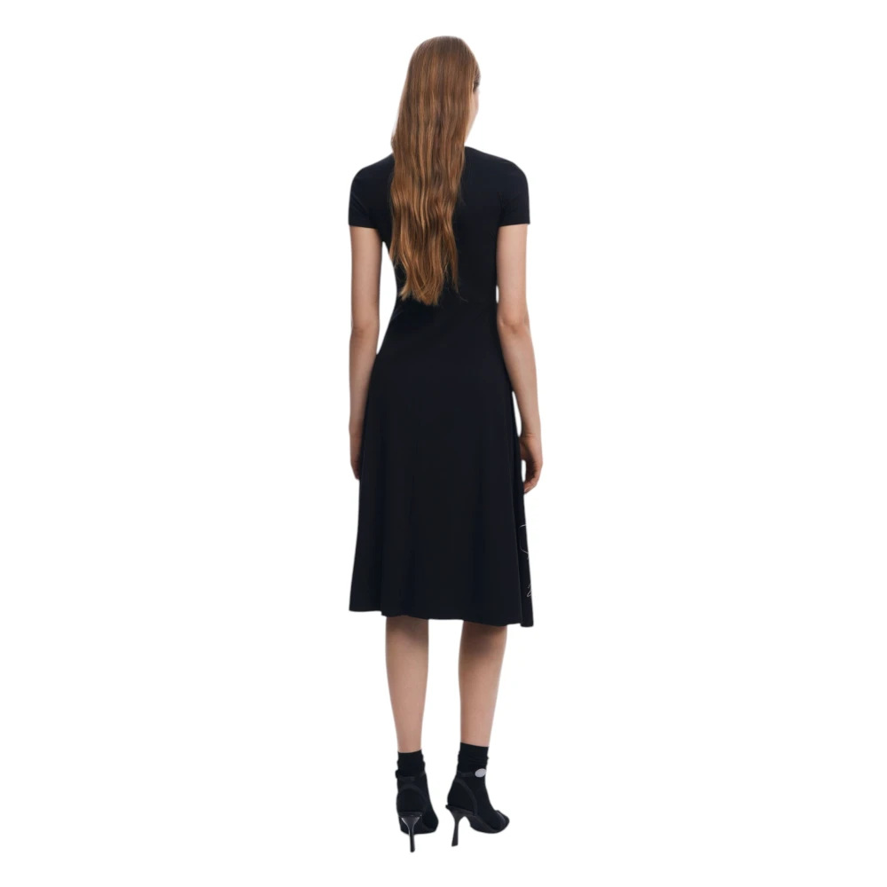 Desigual Lange Jurken Collectie: Lente Zomer Black Dames