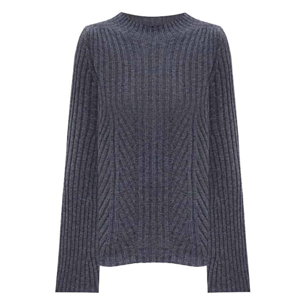 Twinset Women's Gray Round-Neck Knitwear, Xs, Round-Neck Knitwear