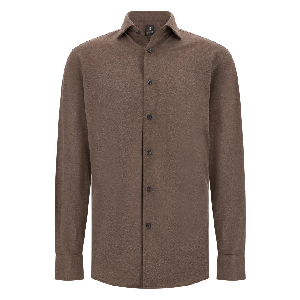 Boggi Milano Herren Braun Shirts, Sgröße: