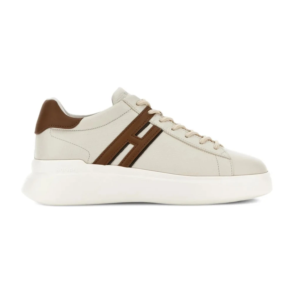 Hogan Men's Beige H580 Allacciato H Profilo - Sneakers - 7 Uk- Shoes