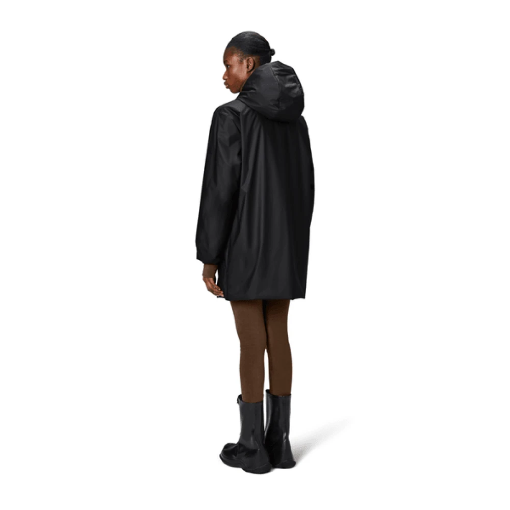 Rains Stijlvolle Jas Black Unisex