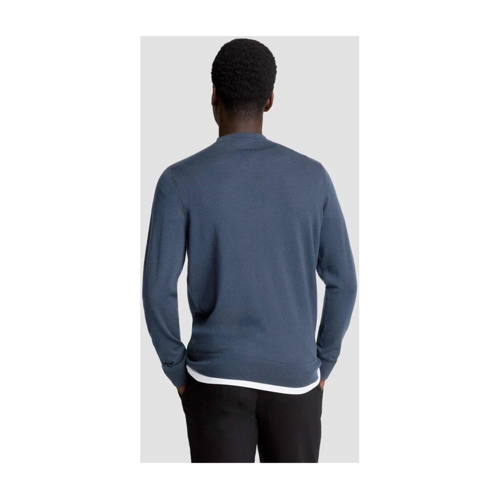 Lyle & Scott Stijlvolle Pullover Sweater Blue Heren