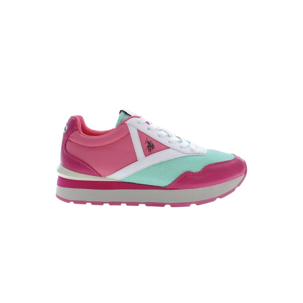 U.s. Polo Assn. Women's Multicolor Polyester Sneaker - Sneakers - 5 Uk - Shoes