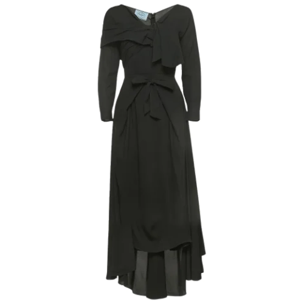 Prada Vintage Pre-owned Fabric dresses Black Dames