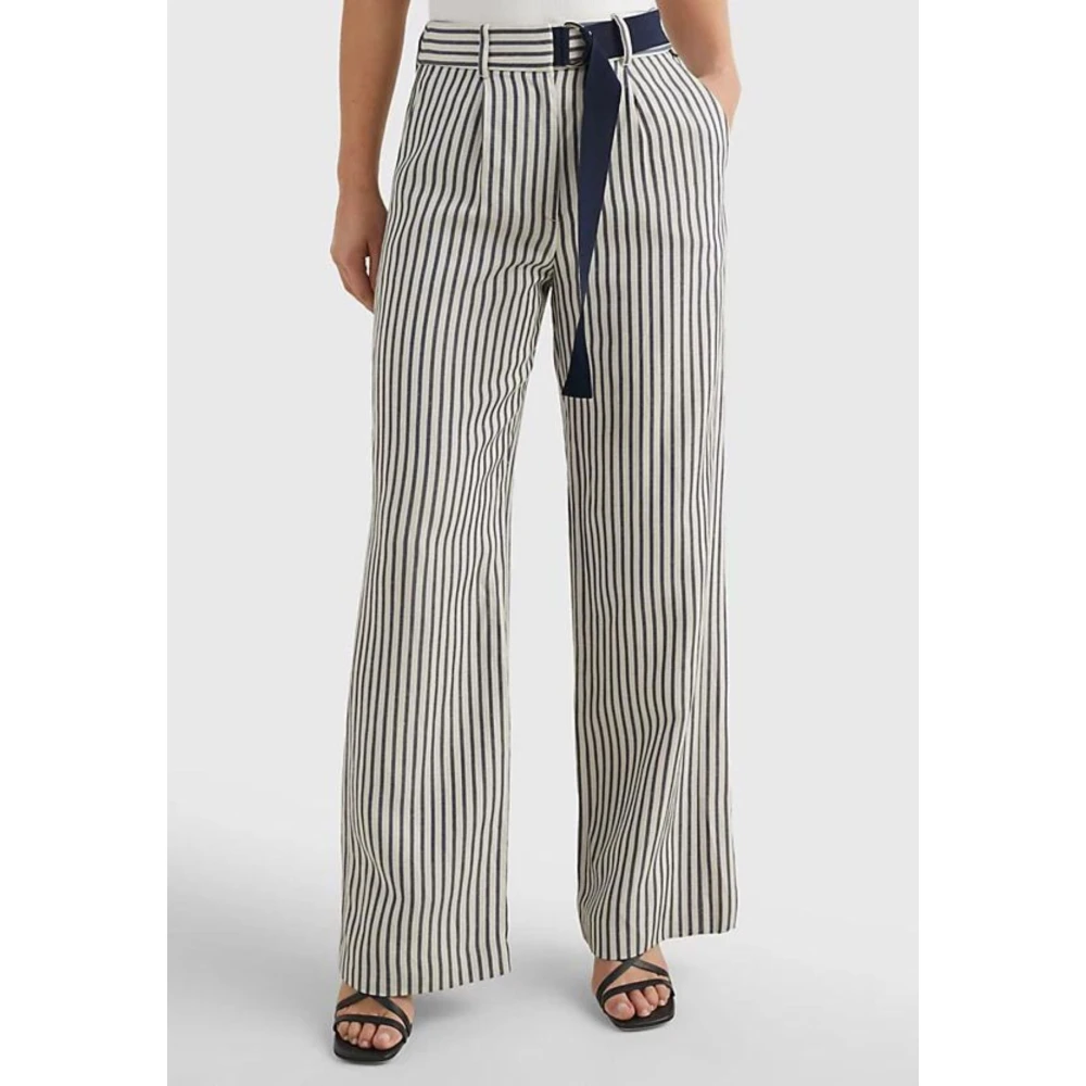 Tommy Hilfiger Dames Straight Leg Broek Multicolor Dames