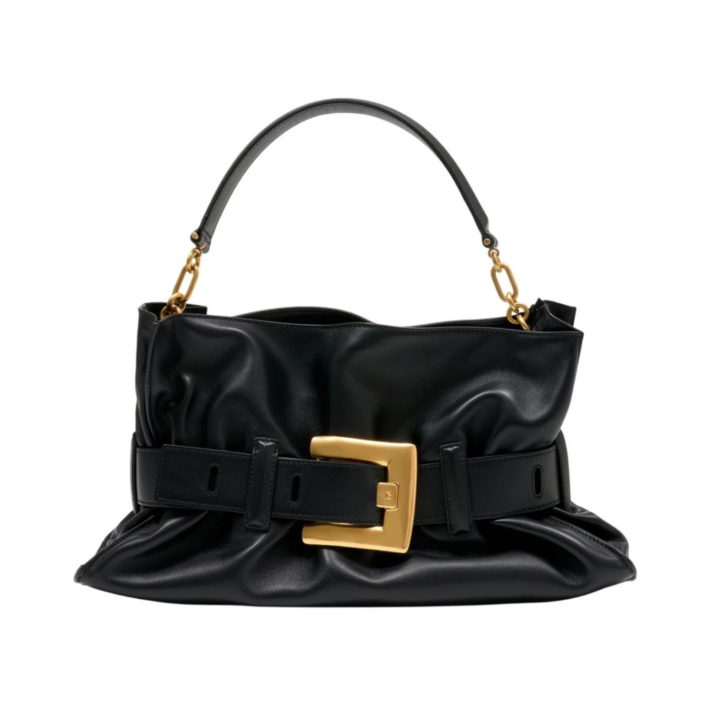 Balmain Black Anthem Medium Shoulder Bag - Female - Handbags - One Size - Bags