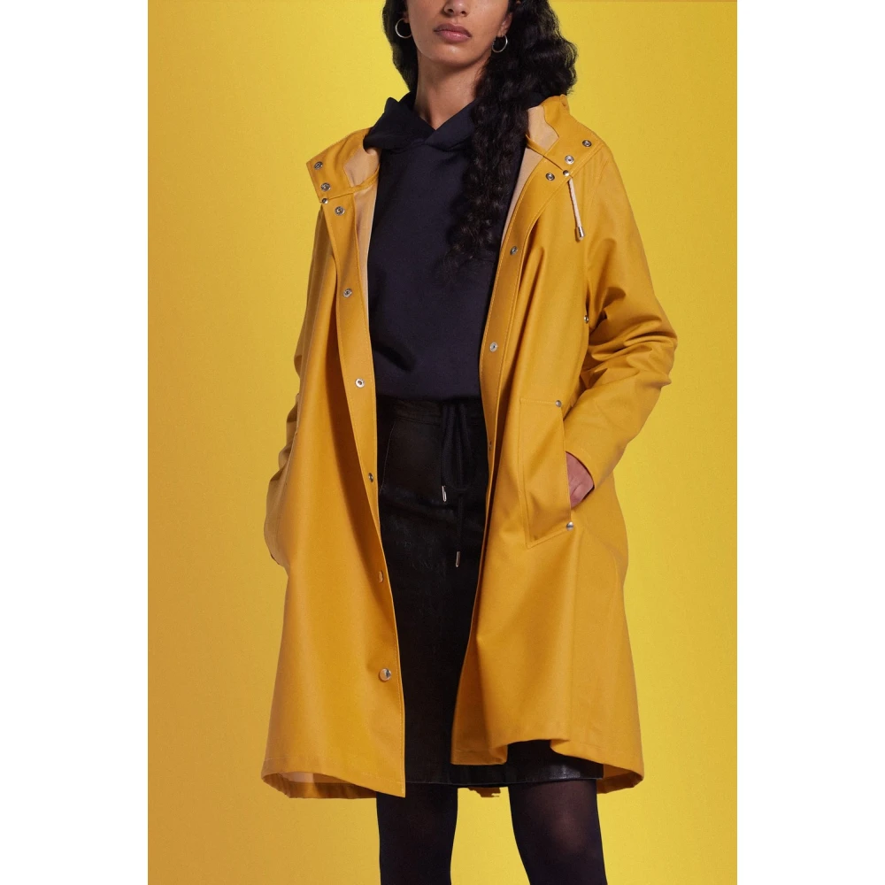 Stutterheim A-lijn Waterdichte Regenjas voor Vrouwen Yellow Dames