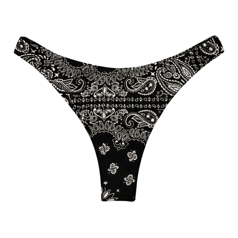 Saint Barth Women's Black Naomi Cheeky Swim Briefs - Bikinis - S - Swimwear