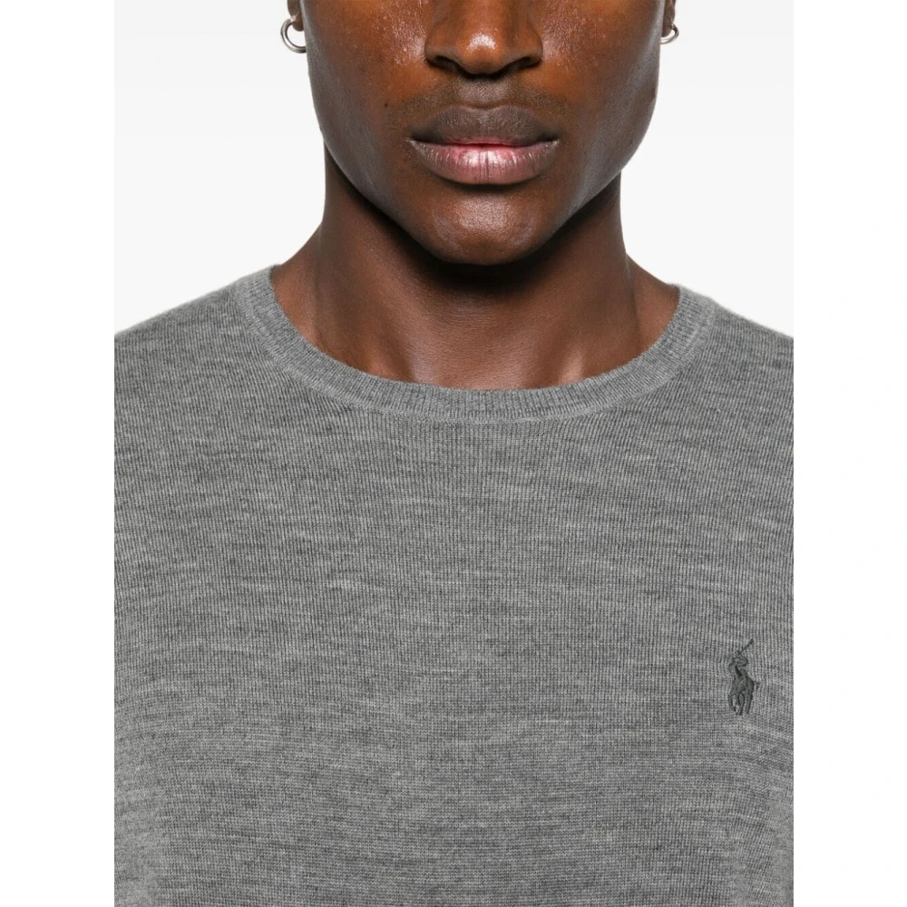 Ralph Lauren Rondgebreide trui Gray Heren